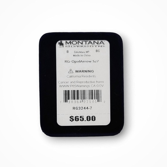 Montana Silversmiths Sterling Sky Fletched Arrow Opal Ring Size 7 MSRP $65 - NEW - Picture 3 of 8